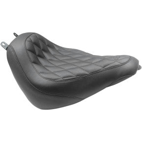 MUSTANG - WIDE TRIPPER FRONT SEAT - BLACK, DIAMOND STITCH - '18-20 FLDE, FLHC, & FLHCS