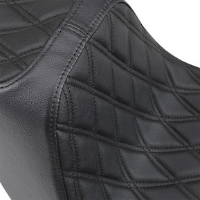 DRAG - PREDATOR III SEAT - DOUBLE DIAMOND, BLACK THREAD - '18-20 SOFTAIL