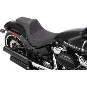 DRAG - PREDATOR III SEAT - DOUBLE DIAMOND, BLACK THREAD - '18-20 SOFTAIL
