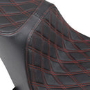 DRAG - PREDATOR III SEAT - DOUBLE DIAMOND STITCH, RED THREAD - '18-20 SOFTAIL-4