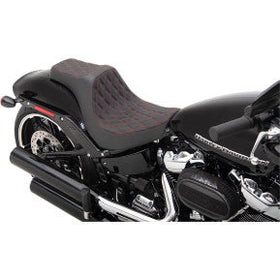 DRAG - PREDATOR III SEAT - DOUBLE DIAMOND STITCH, RED THREAD - '18-20 SOFTAIL - 0