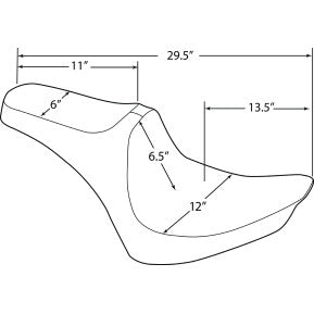 DRAG - PREDATOR III SEAT - SMOOTH - '00-17 SOFTAIL