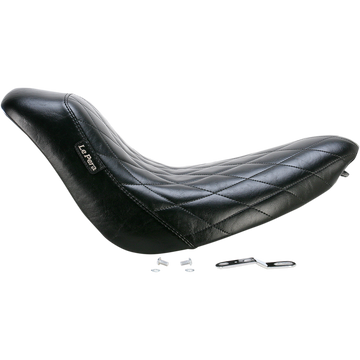 Le Pera Bare Bones Solo Seat Diamond Stitch Black Softail '06-'17
