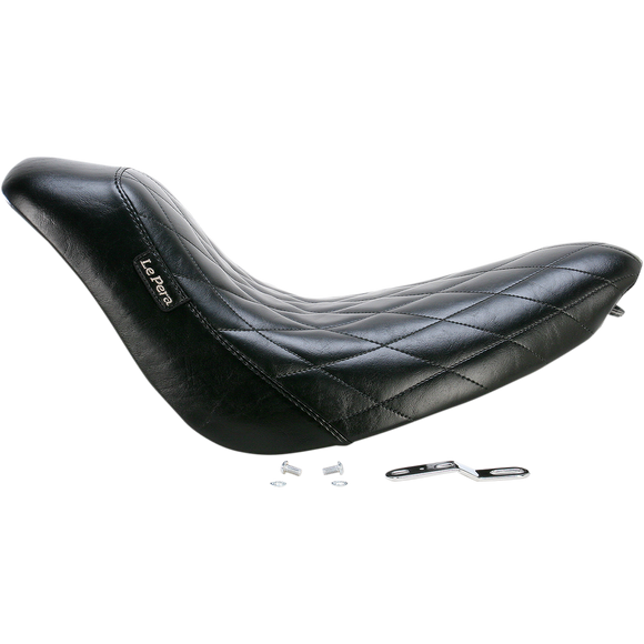 Le Pera Bare Bones Solo Seat Diamond Stitch Black Softail '06-'17