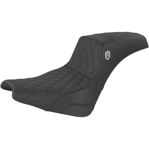 Saddlemen Pro Series Sdc Performance Seat W/O Backrest Lattice Stitch/Lumbar Gripper FX '18-'24