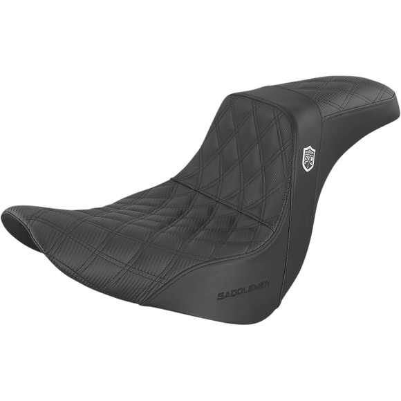 Saddlemen Pro Series Sdc Performance Seat W/O Backrest Lattice Stitch/Lumbar Gripper FL/FX '18-'24