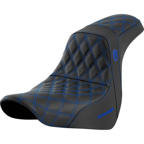 Saddlemen Pro Series Sdc Performance Seat W/O Backrest Blue Stitch FL/FX '18-'20