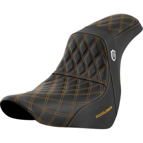 Saddlemen Pro Series Sdc Performance Seat W/O Backrest Gold Stitch FL/FX '18-'20