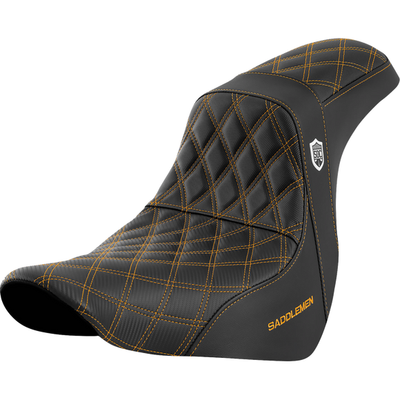 Saddlemen Pro Series Sdc Performance Seat W/O Backrest Gold Stitch FL/FX '18-'20