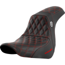 Saddlemen Pro Series Sdc Performance Seat W/O Backrest Red Stitch FL/FX '18-'20
