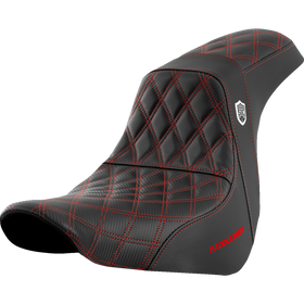 Saddlemen Pro Series Sdc Performance Seat W/O Backrest Red Stitch FL/FX '18-'20