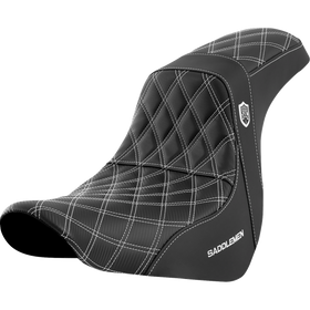 Saddlemen Pro Series Sdc Performance Seat W/O Backrest White Stitch FL/FX '18-'20