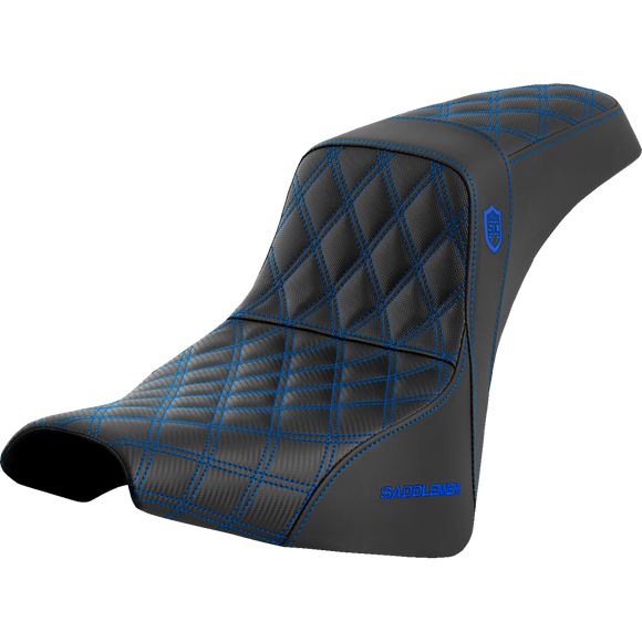 Saddlemen Pro Series Sdc Performance Seat W/O Backrest Blue Stitch FXBB/FXST '18-'23