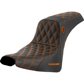 Saddlemen Pro Series Sdc Performance Seat W/O Backrest Orange Stitch FXBB/FXST '18-'23
