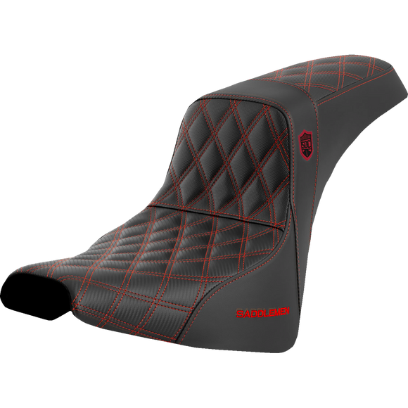 Saddlemen Pro Series Sdc Performance Seat W/O Backrest Red Stitch FXBB/FXST '18-'23