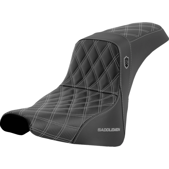 Saddlemen Pro Series Sdc Performance Seat W/O Backrest Silver Stitch FXBB/FXST '18-'23