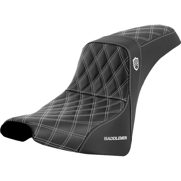 Saddlemen Pro Series Sdc Performance Seat W/O Backrest White Stitch FXBB/FXST '18-'23