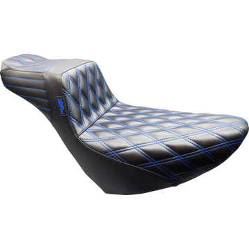 Le Pera Tailwhip Daddy Long Legs Seat Black Double Diamond Blue Stitch FL/FX '18-'25
