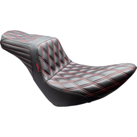 Le Pera Tailwhip Seat Black Double Diamond Red Stitch FX/FL '18-'25