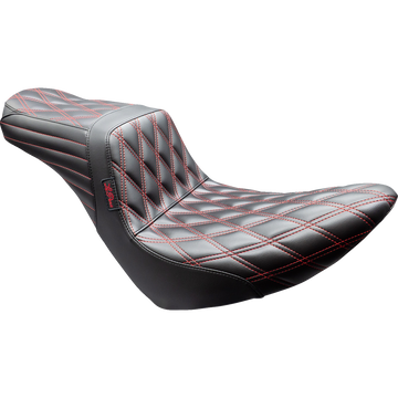 Le Pera Tailwhip Seat Black Double Diamond Red Stitch FX/FL '18-'25