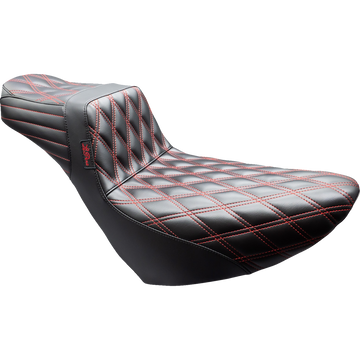 Le Pera Tailwhip Daddy Long Legs Seat Black Double Diamond Red Stitch FL/FX '18-'25
