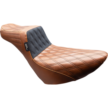 Le Pera Tailwhip Daddy Long Legs Seat Brown Double Diamond Black Stitch FL/FX '18-'25
