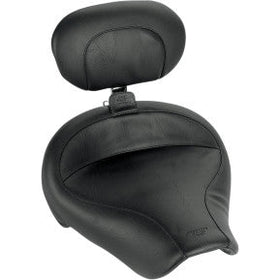 MUSTANG - WIDE SOLO SEAT WITH REMOVABLE DRIVERS BACKREST - VINTAGE STITCH - '96-03 DYNA
