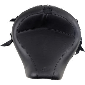 MUSTANG - WIDE SOLO SEAT WITH REMOVABLE DRIVERS BACKREST - STUDDED - '06-17 DYNA