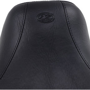 MUSTANG - WIDE SOLO SEAT WITH REMOVABLE DRIVERS BACKREST - STUDDED - '06-17 DYNA