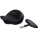 MUSTANG - WIDE SOLO SEAT WITH REMOVABLE BACKREST - VINTAGE STITCH - '06-17 DYNA-1