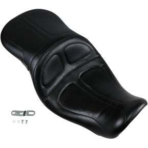 L PERA - MAVERICK 2-UP SEAT - BLACK STITCH - '06-17 DYNA