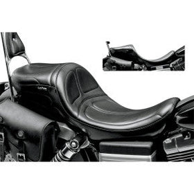 LE PERA - MAVERICK DADDY LONG LEGS SEAT - BLACK STITCH - '06-17 DYNA