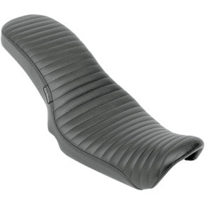 LE PERA - COBRA 2-UP SEAT - BLACK, TUCK AND ROLL - '06-17 DYNA
