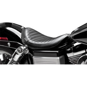 LE PERA - LIL NUGGET SOLO SEAT - BLACK, TUCK AND ROLL - '06-17 DYNA