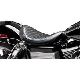 LE PERA - LIL NUGGET SOLO SEAT - BLACK, TUCK AND ROLL - '06-17 DYNA