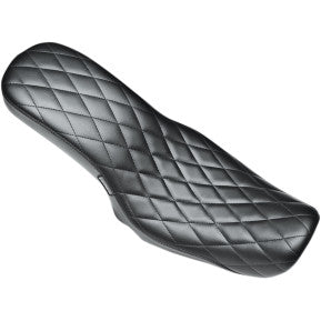 LE PERA - COBRA 2-UP SEAT - BLACK, DIAMOND STITCH - '06-17 DYNA
