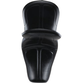 SADDLEMEN - MAVERICK 2-UP SEAT - BLACK STITCH WITH DRIVERS BACKREST - '06-17 DYNA