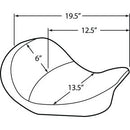 DRAG - SOLO SEAT WITH EZ GLIDE II BACKREST OPTION - MILD STITCH - '06-17 DYNA-4
