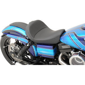 DRAG - SOLO SEAT WITH EZ GLIDE II BACKREST OPTION - MILD STITCH - '06-17 DYNA