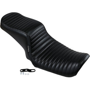 LE PERA - CHEROKEE 2-UP SEAT - BLACK, TUCK AND ROLL - '06-17 DYNA - 0