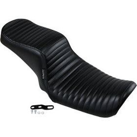 LE PERA - CHEROKEE 2-UP SEAT - BLACK, TUCK AND ROLL - '06-17 DYNA