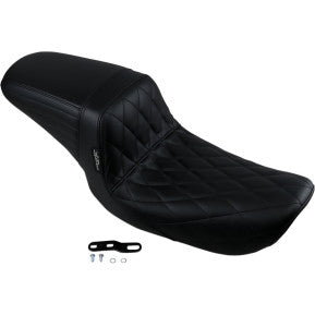 LE PERA - KICKFLIP SEAT - BLACK, FRONT DIAMOND STITCH - '99-03 DYNA