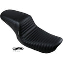LE PERA - KICKFLIP SEAT - BLACK, FRONT TUCK AND ROLL - '99-03 DYNA-1