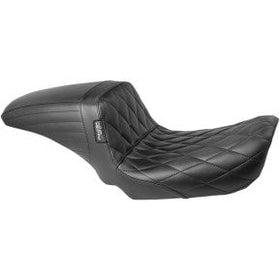 LE PERA - KICKFLIP DADDY LONG LEGS SEAT - BLACK, DIAMOND STITCH - '06-17 DYNA
