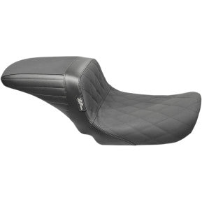 LE PERA - KICKFLIP DADDY LONG LEGS SEAT - BLACK, DIAMOND GRIP STITCH - '06-17 DYNA