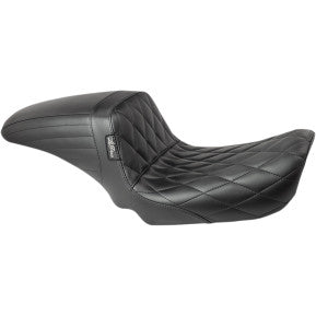 LE PERA - KICKFLIP SEAT - BLACK, DIAMOND STITCH - '04-05 FXD & EFI FXDI