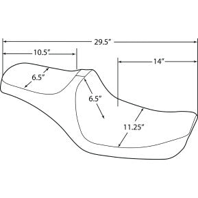DRAG - PREDATOR III SEAT - SMOOTH - '96-03 DYNA
