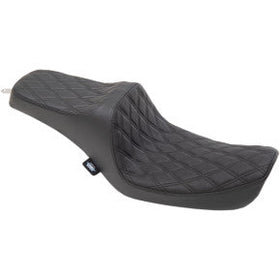 DRAG - PREDATOR III SEAT - DOUBLE DIAMOND STITCH, BLACK THREAD - '96-03 DYNA