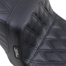 LE PERA - TAILWHIP SEAT - BLACK, DOUBLE DIAMOND STITCH - '96-03 DYNA & XL-2