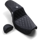 Saddlemen Pro Series Sdc Performance Seat w/ Backrest Lattice Stitch/Lumbar Gripper FLD/FXD '06-'17